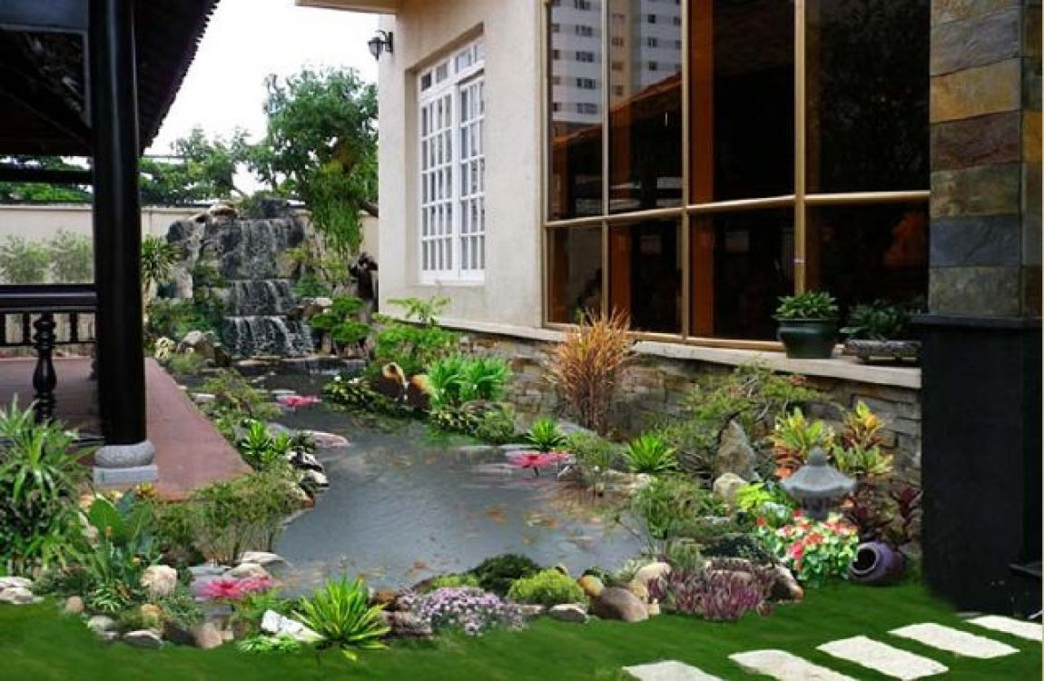 Mẫu sân vườn kiểu Nhật Bản đẹp miễn chê