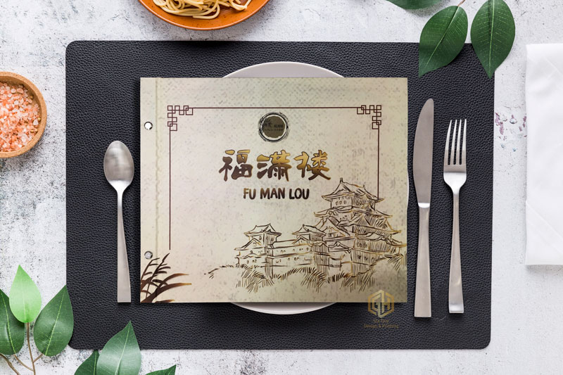 Thiết kế menu đồ ăn Trung Hoa đẹp