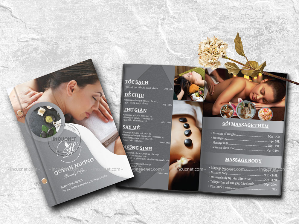 Menu spa mẫu 22