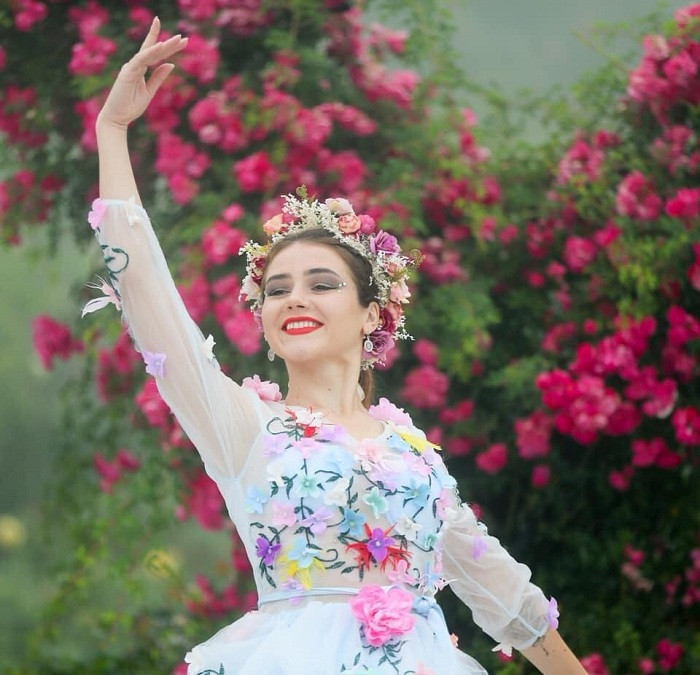 Một góc vườn hoa hồng Sapa đẹp như cổ tích, thu hút du khách đến tham quan và chụp ảnh