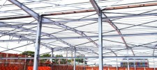 Thi công nhà che máy bay với kết cấu thép bền vững bởi Đông Sơn
