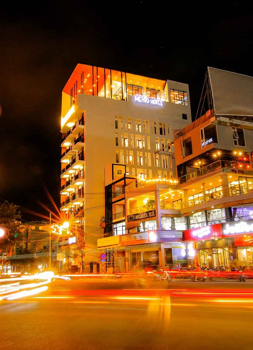 Nội thất phòng nghỉ hiện đại tại Mento Hotel Quy Nhơn