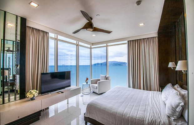 Nội thất tinh tế trong căn hộ The Costa, mang đến sự tiện nghi cho kỳ nghỉ tại Các khách sạn ở nha trang