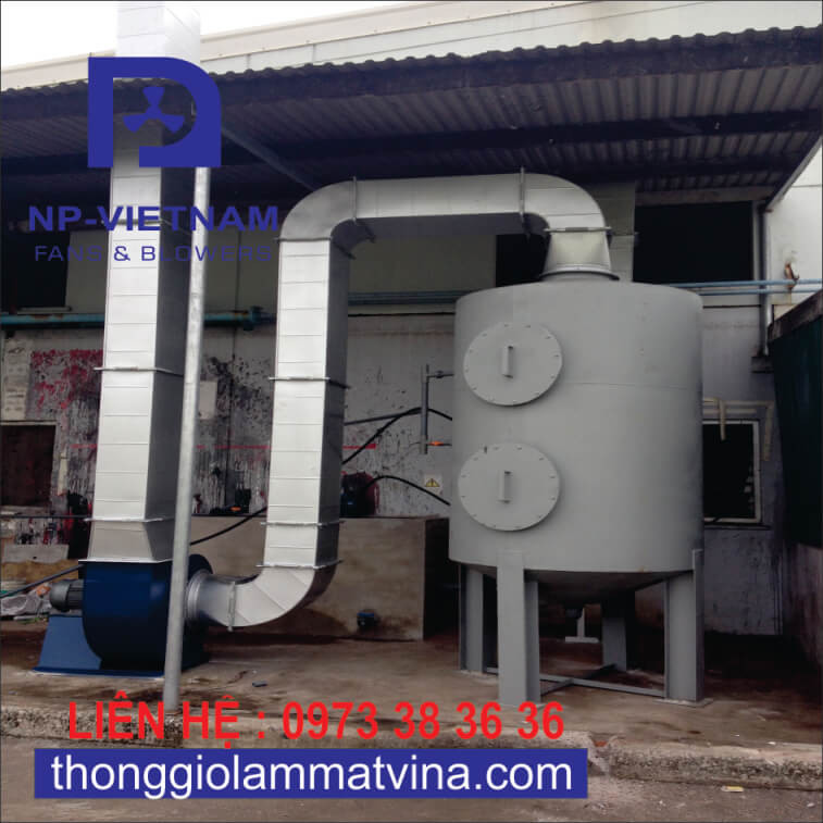Hệ thống lọc bụi công nghiệp được lắp đặt tại nhà máy KYB Việt Nam