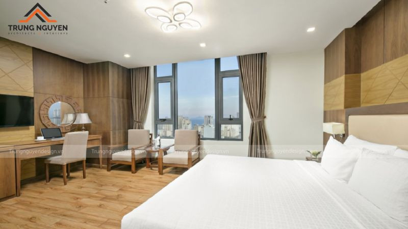 Phòng Deluxe nằm ở các tầng cao với tầm nhìn đẹp trong các loại phòng trong khách sạn 5 sao
