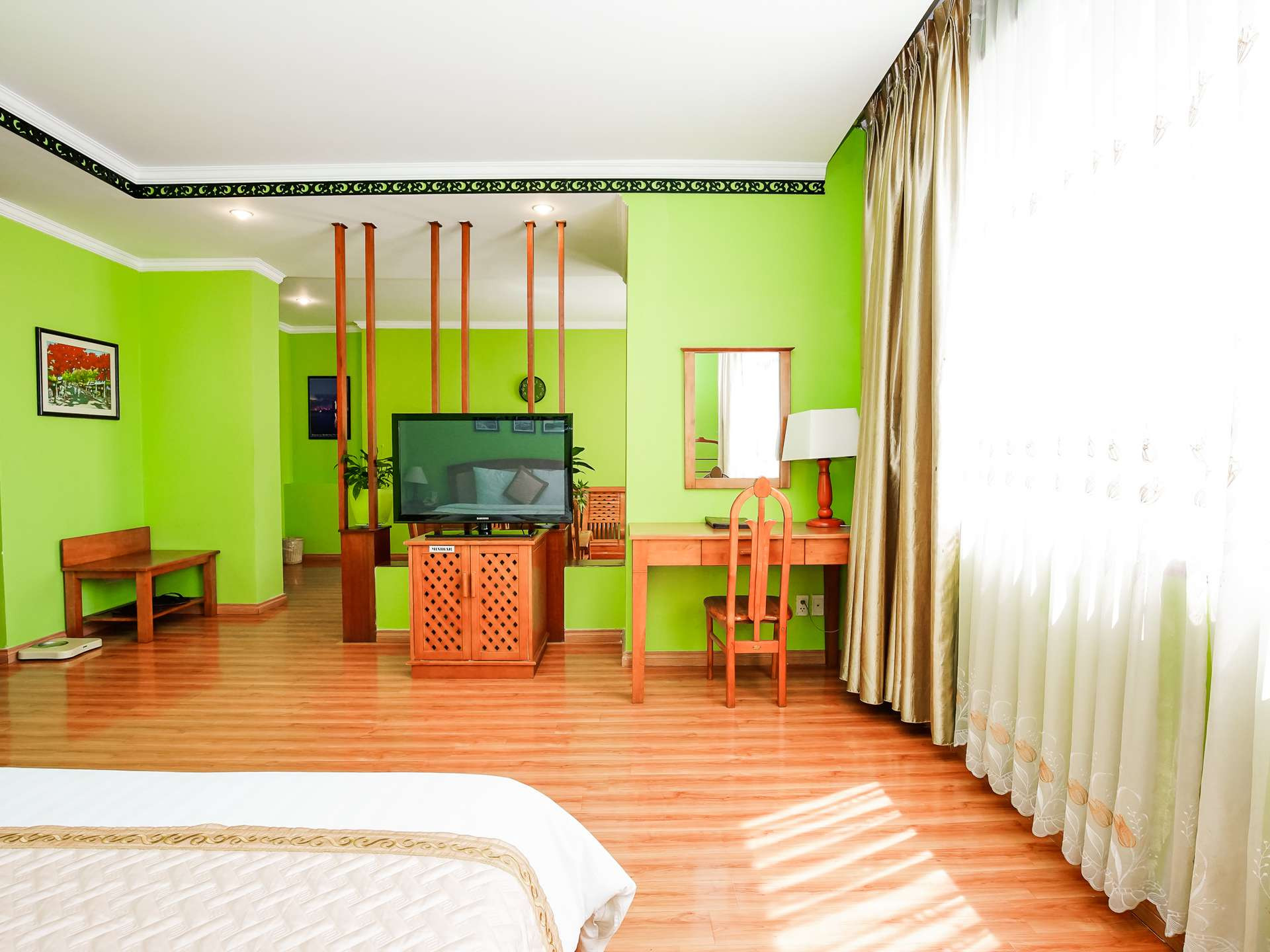 Phòng nghỉ đầy đủ tiện nghi tại Bamboo Green Hotel