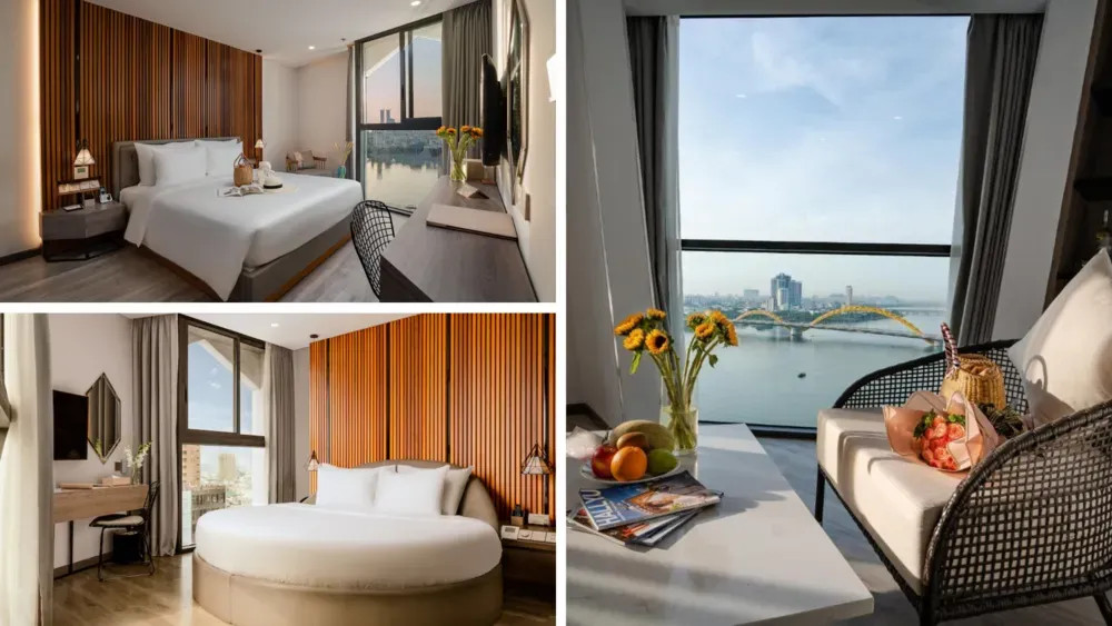 Phòng nghỉ tinh tế và tiện nghi tại Haian Riverfront Hotel, một lựa chọn tuyệt vời cho khách sạn đà nẵng sông hàn