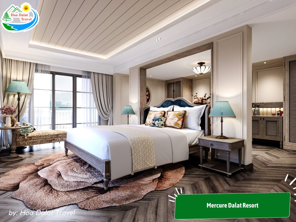 Phòng tại Mercure Dalat Resort rộng rãi, sang trọng đem lại cảm giác thư giãn tuyệt đối
