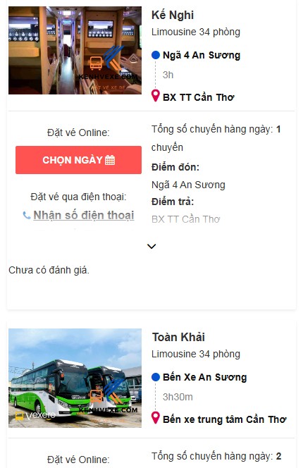 Phương thức 1 đặt vé trực tuyến bước 2