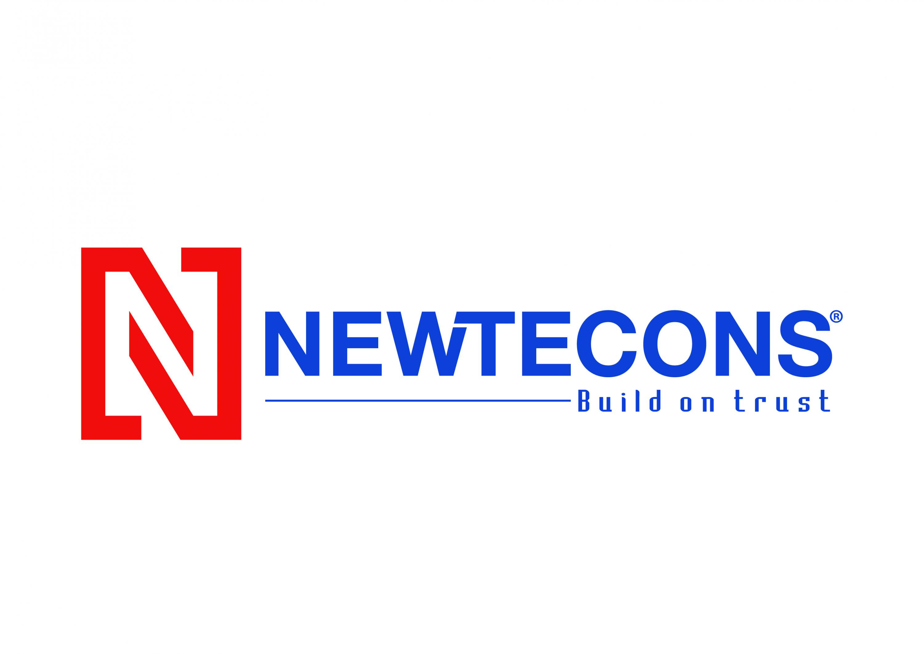 Logo Newtecons, đối tác tổng thầu uy tín của Công ty TNHH Thương mại và Dịch vụ Đông Á, cùng triển khai nhiều công trình lớn.