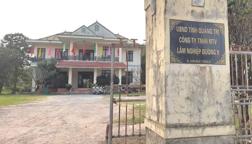 Hình ảnh trụ sở chính của Công ty TNHH MTV Lâm nghiệp Đường 9, Quảng Trị, biểu tượng cho hoạt động lâm nghiệp nhà nước
