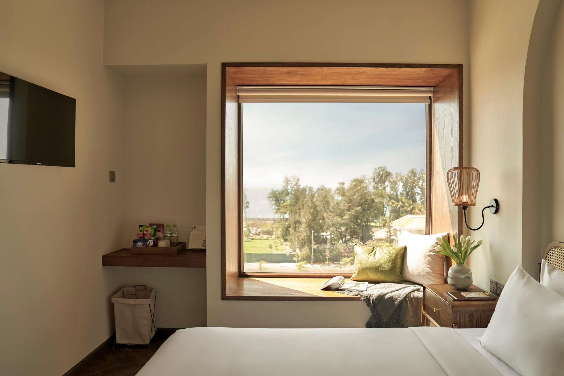 Rubens Boutique Hotel - Cận cảnh sảnh và kiến trúc của Rubens Boutique Hotel, một trong những khách sạn Phan Thiết dưới 1 triệu đồng nổi bật