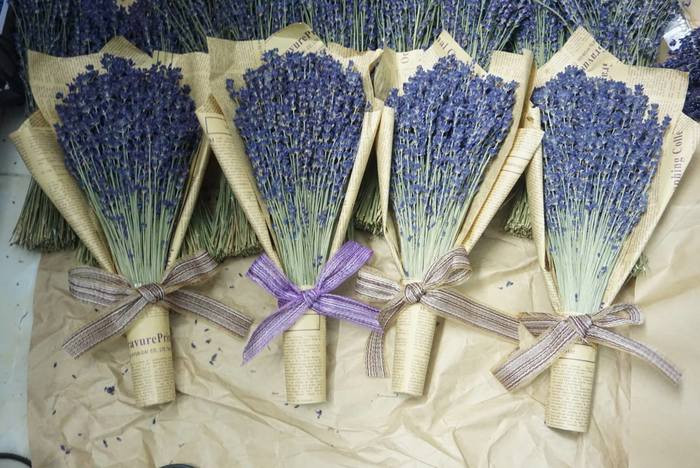 Sản phẩm hoa lavender khô làm quà lưu niệm đặc trưng của Đà Lạt