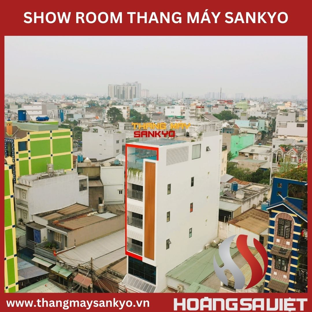 Showroom thang máy Hoàng Sa Việt Sankyo Tại TPHCM, nơi khách hàng có thể trải nghiệm trực tiếp các sản phẩm thang máy