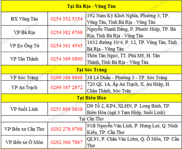 Hotline Tổng Đài Đặt Vé Xe Phương Trang