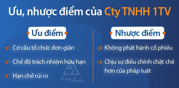 Nhược điểm của công ty TNHH một thành viên