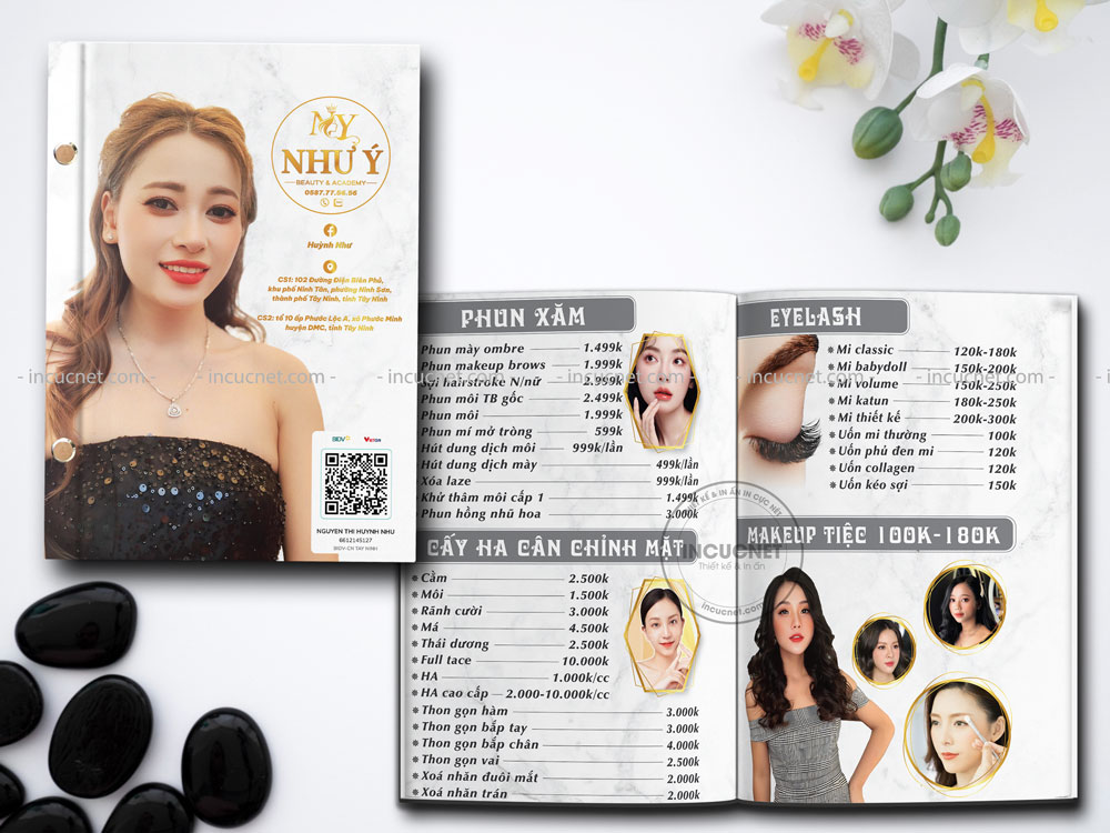 Menu spa mẫu 7