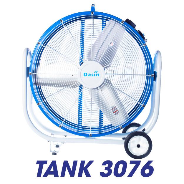 Quạt sàn công nghiệp TANK 3076 với lưu lượng gió 15.660 m³/h