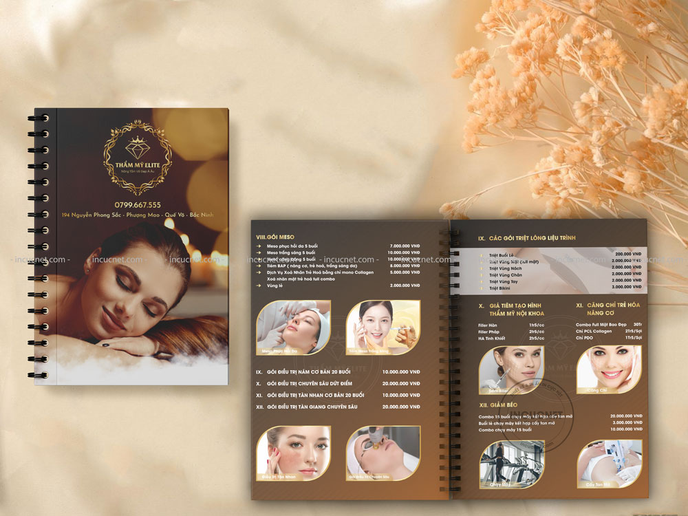 Menu spa mẫu 23