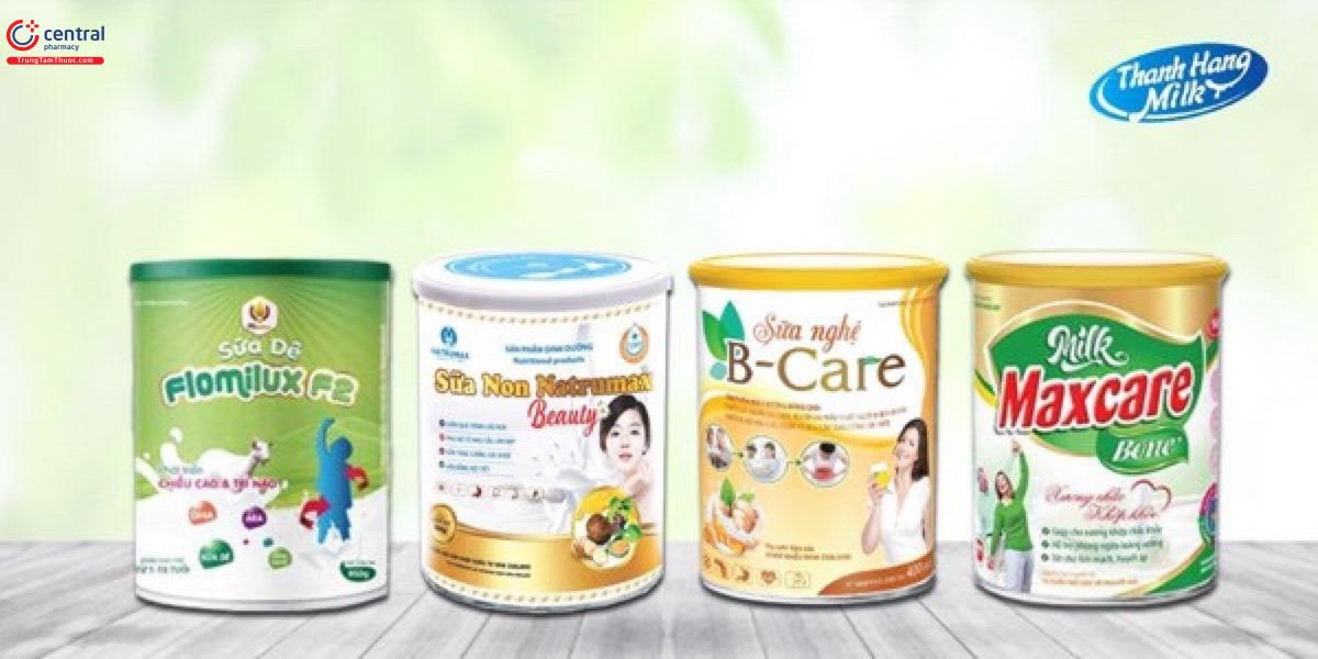 Các sản phẩm do Thanhhangmilk sản xuất