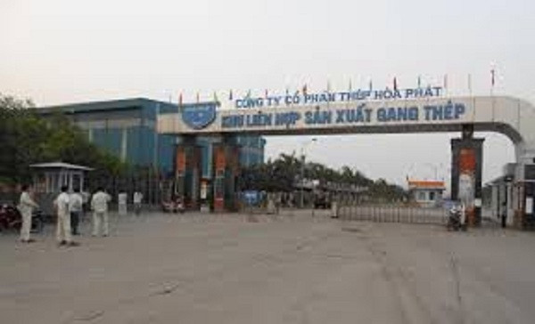 Công ty cổ phần thép Hòa Phát.