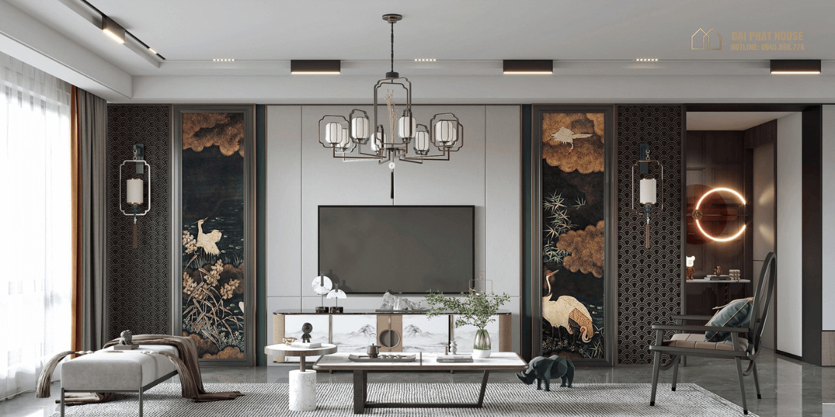 Thiết kế nội thất phòng khách khách sạn phong cách cổ điển sang trọng