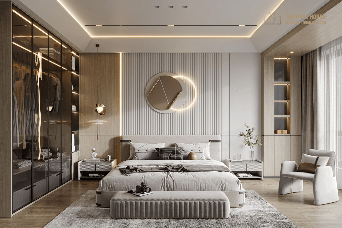 Thiết kế nội thất phòng ngủ khách sạn 5 sao theo phong cách Luxury