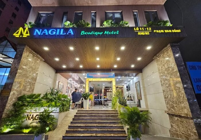 Thiết kế sang trọng và hiện đại của Nagila Boutique Hotel, một khách sạn đường Phạm Văn Đồng Đà Nẵng đầy đủ tiện nghi