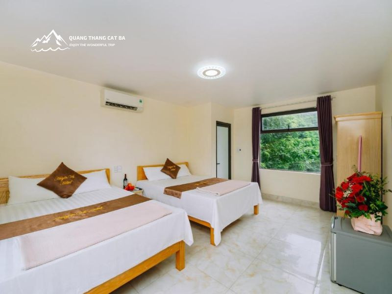 Thiết kế trẻ trung của Victor Charlie Hostel 2, một lựa chọn tuyệt vời cho khách sạn ở Cát Bà gần biển giá rẻ dành cho du khách bụi