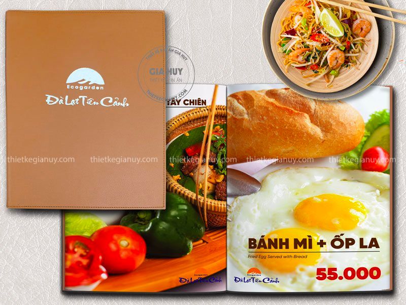 Làm menu quán ăn Việt Nam đẹp