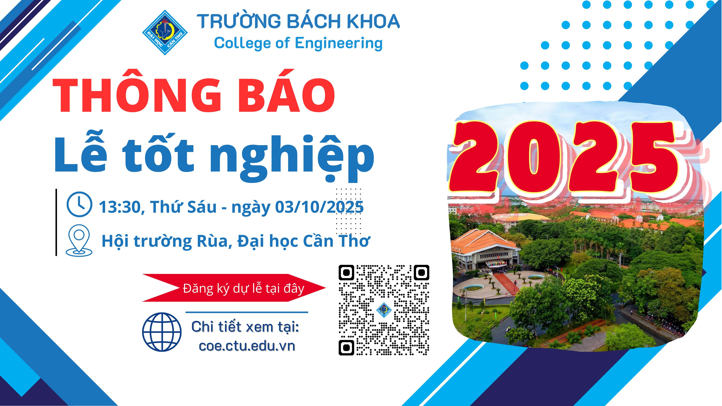 Lễ Tốt Nghiệp 2025 tại Trường Đại học Cần Thơ, cơ hội nghề nghiệp cho sinh viên kỹ thuật