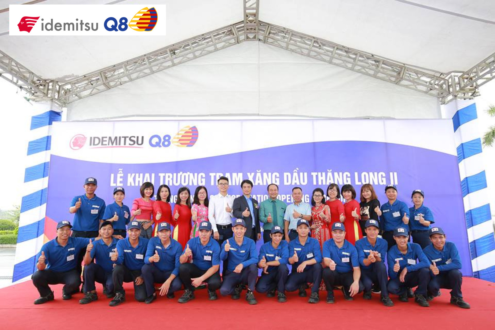 Khu vực dành riêng cho xe máy tại trạm xăng dầu Idemitsu Q8
