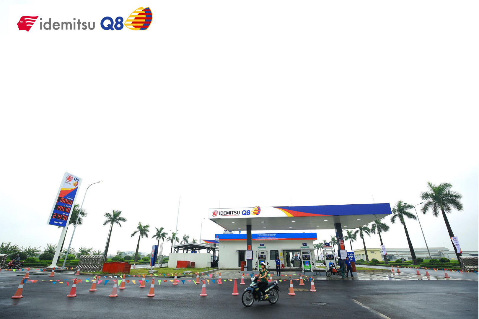Không gian rộng rãi, thoáng đãng của Trạm xăng dầu Thăng Long II, đảm bảo an toàn và tiện nghi