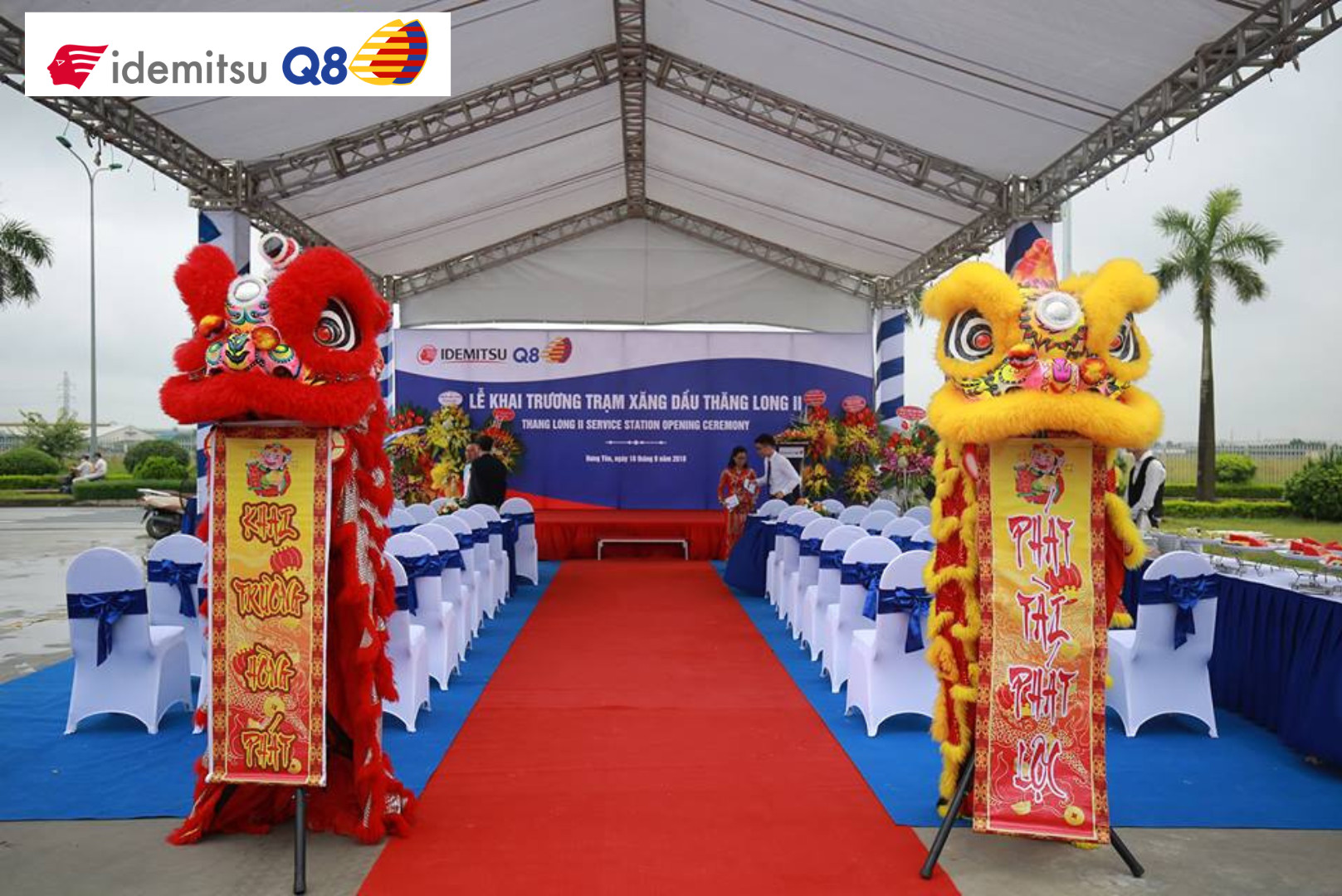 Đại diện chính quyền địa phương và Ban quản lý KCN Thăng Long II tham dự lễ khai trương