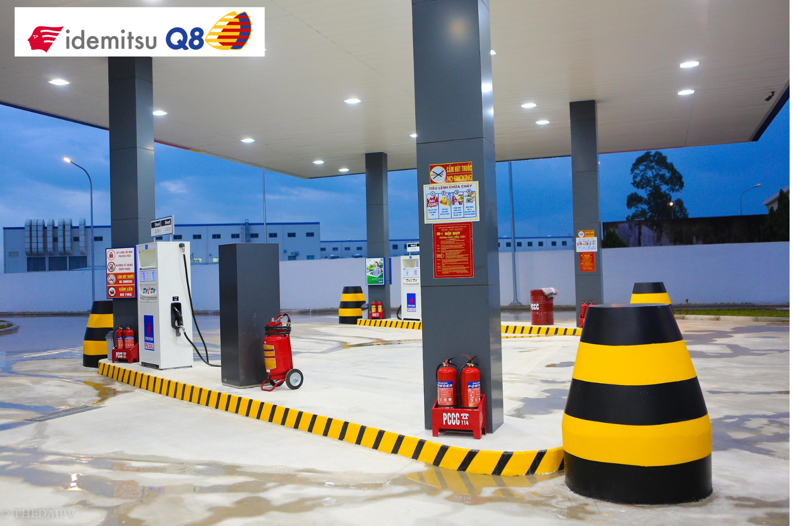 Hệ thống trang thiết bị tân tiến, hiện đại đảm bảo độ chính xác đến 0,001L tại trạm xăng dầu Idemitsu Q8