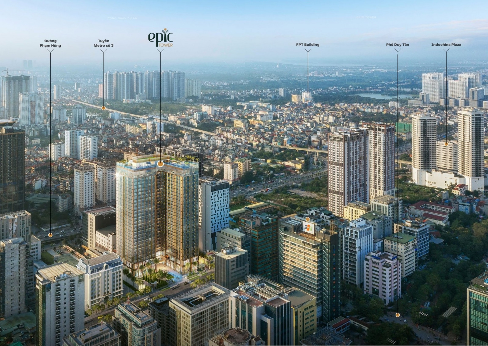 Toàn cảnh khách sạn 22Land Legend Residence nổi bật giữa khu vực Mỹ Đình sầm uất