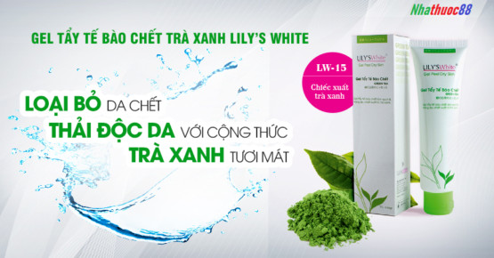 Gel Tẩy Tế Bào Chết Lily’s White với hạt Cellulose làm sạch da