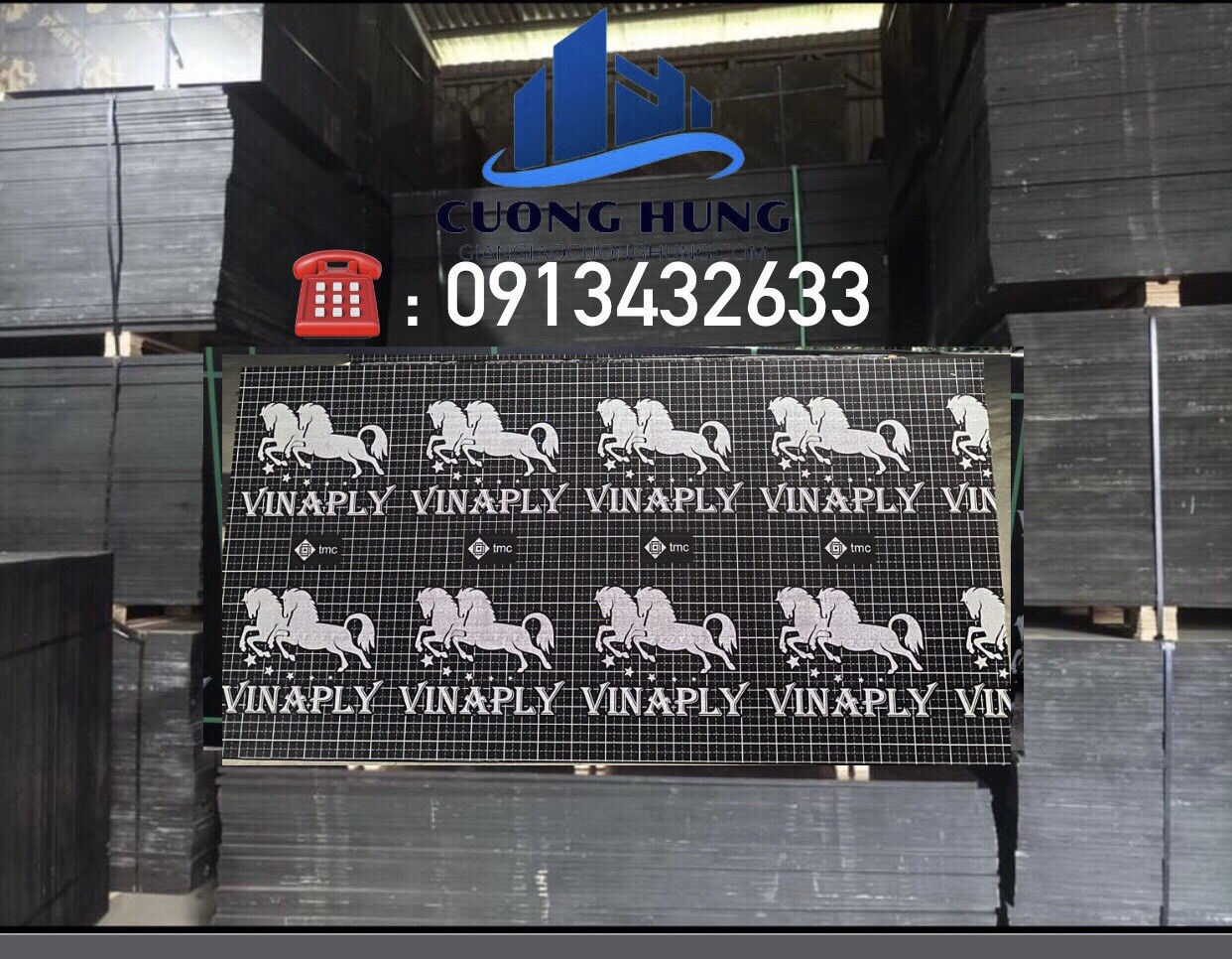 Ván ép coppha phủ phim cao cấp, sản phẩm chủ lực của công ty tnhh giàn giáo hùng cường.