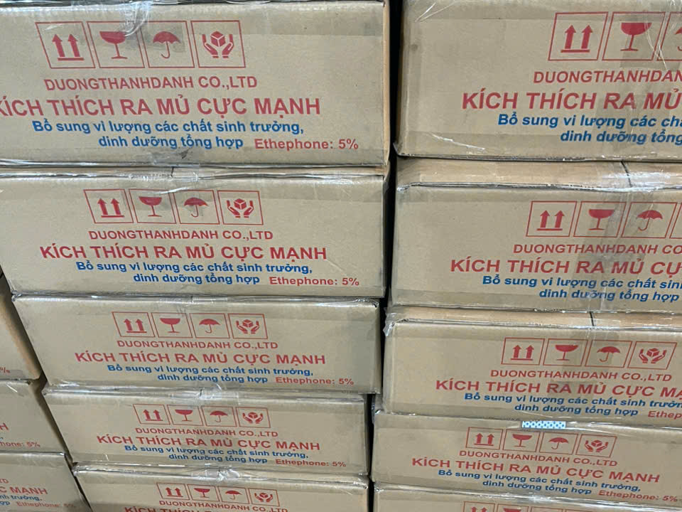 Sản phẩm thuốc kích thích mủ của công ty tnhh sx tm thành danh