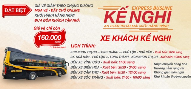 Xe Kế Nghi Cần Thơ đi Đồng Nai