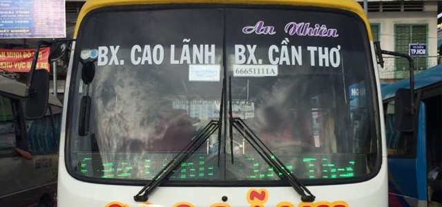 Xe khách An Nhiên với nội thất hiện đại