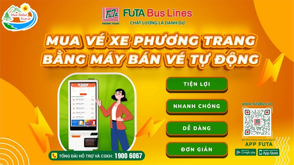 Hướng dẫn đặt mua vé xe Phương Trang đi Đà Lạt tự động