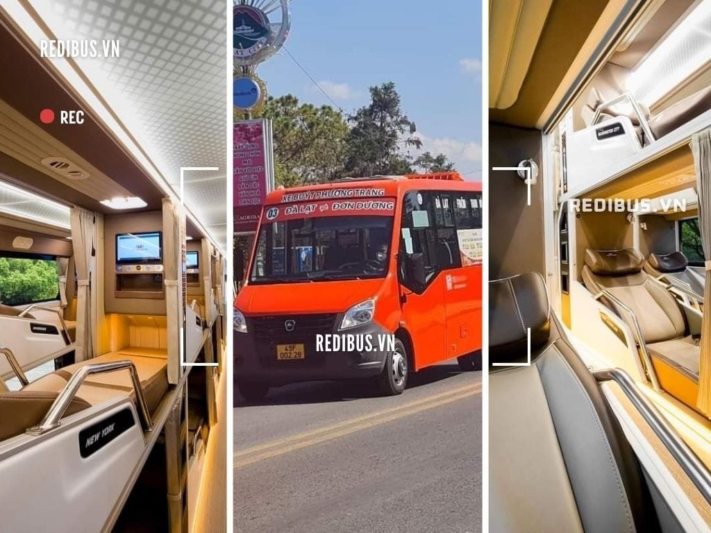 Xe Phương Trang Hồng Ngự Đồng Tháp: Nội thất giường nằm cao cấp