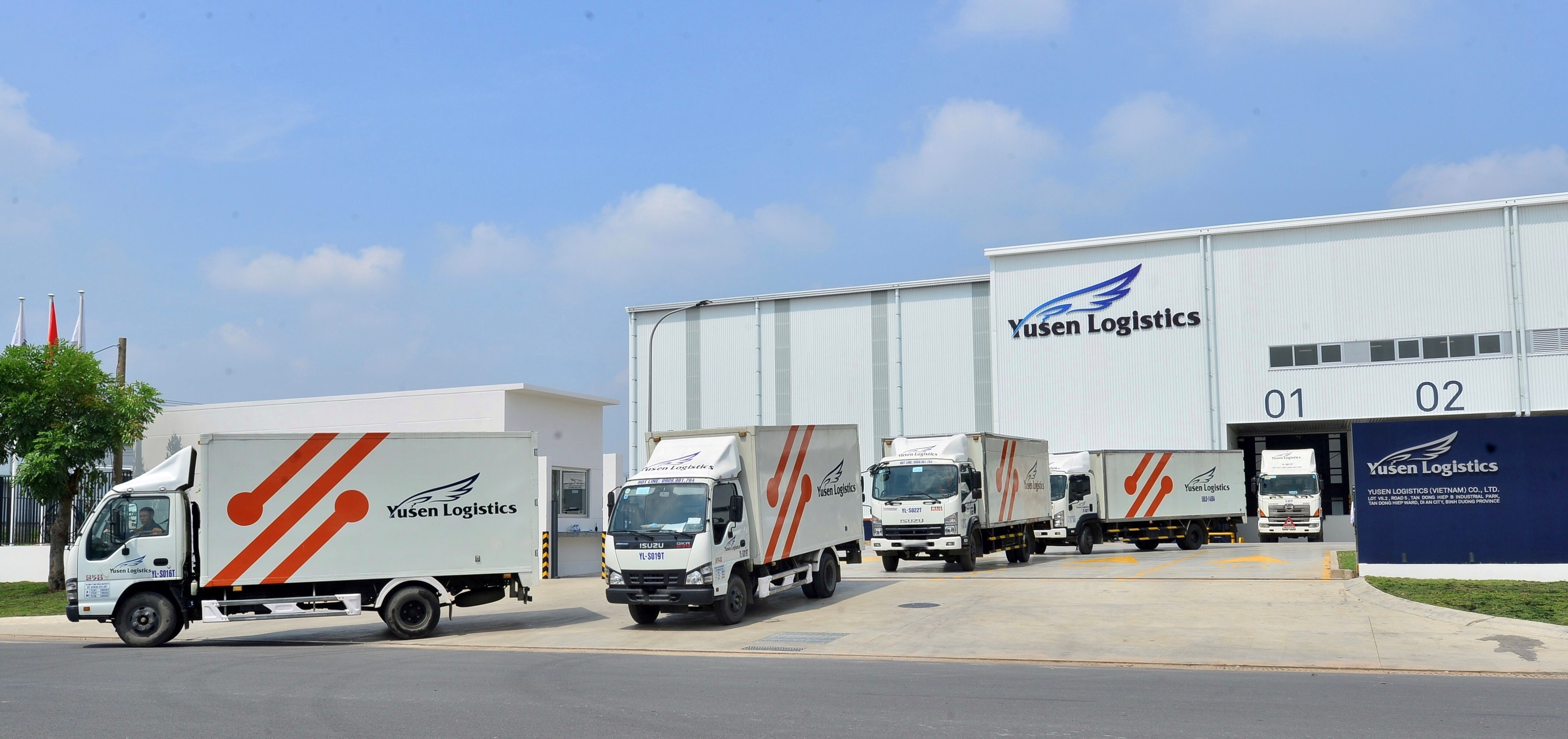Cơ sở hạ tầng kho bãi hiện đại của Yusen Logistics Việt Nam, tương tự hệ thống của CÔNG TY TNHH SANKYU LOGISTICS VIỆT NAM