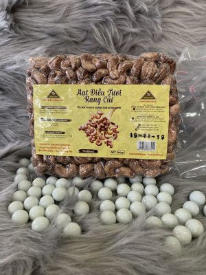 Hạt điều rang củi Đồng Phú được hút chân không tiện lợi