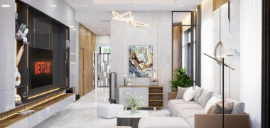 Thiết kế nội thất căn hộ cao cấp tại Tân Phú của CÔNG TY TNHH THIẾT KẾ T&amp;T