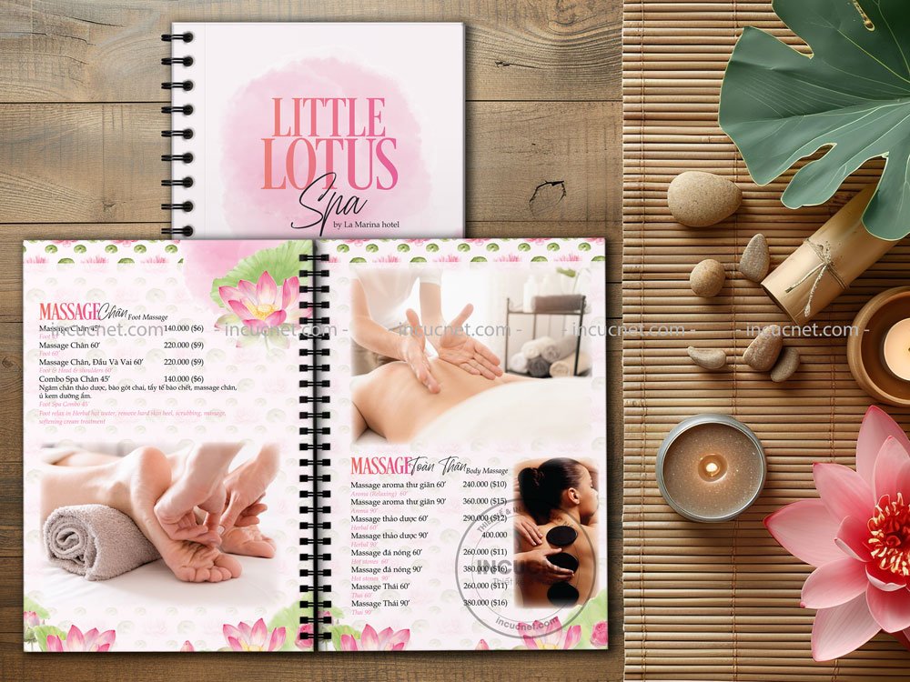 Menu spa mẫu 10