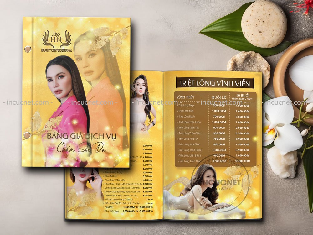 Menu spa mẫu 13