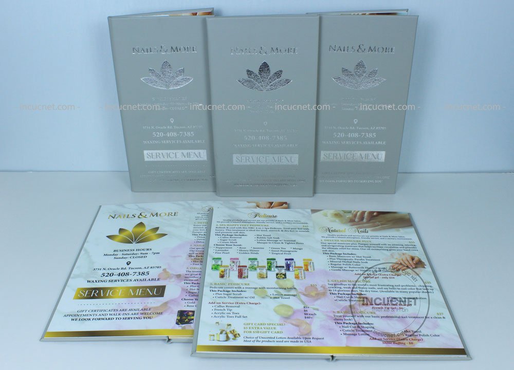 Menu spa mẫu 3