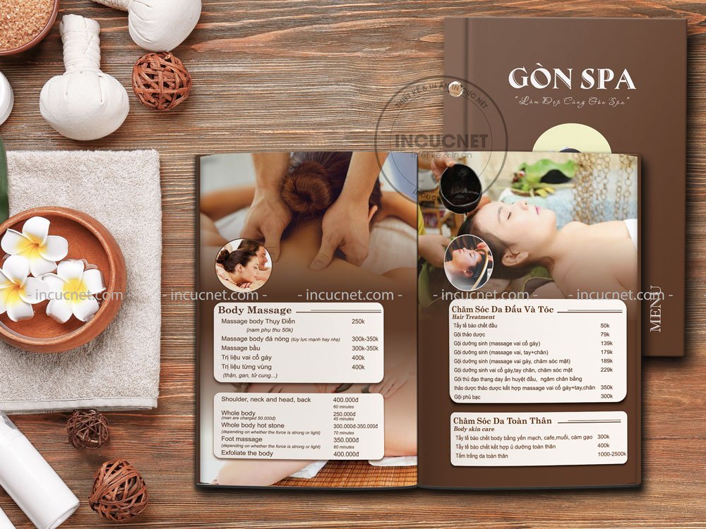Menu spa mẫu 16